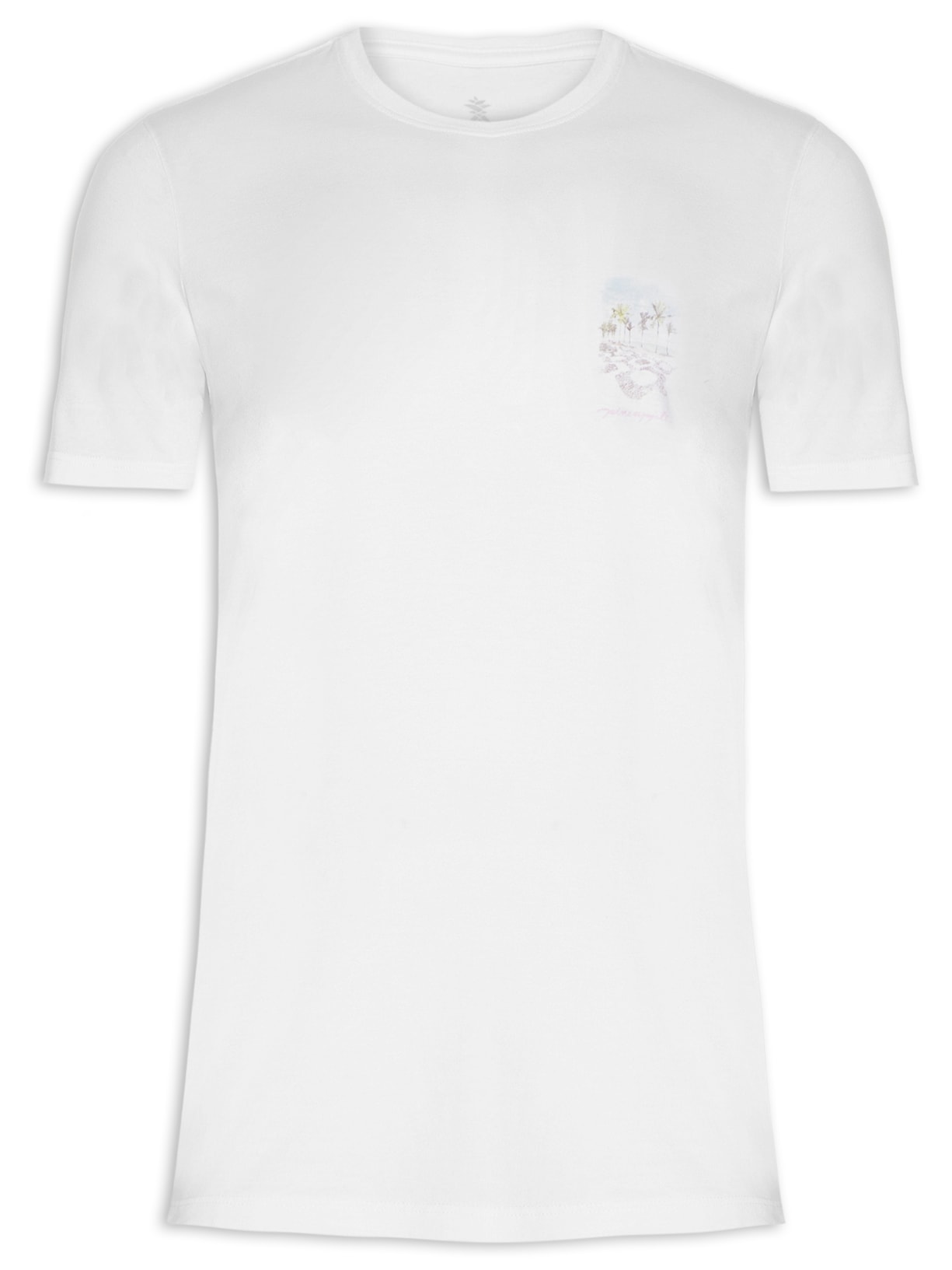 Camiseta Masculina Silkada Leblon Branco Pineapple