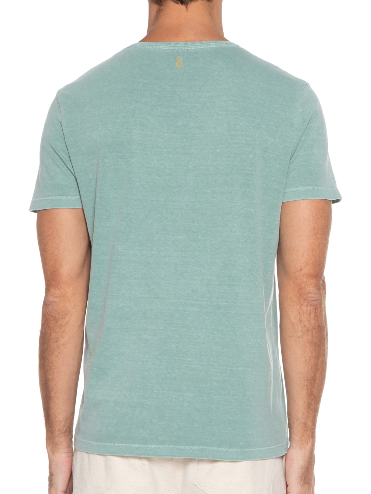 Camiseta Masculina Silkada Malhão Folha Verde Pineapple