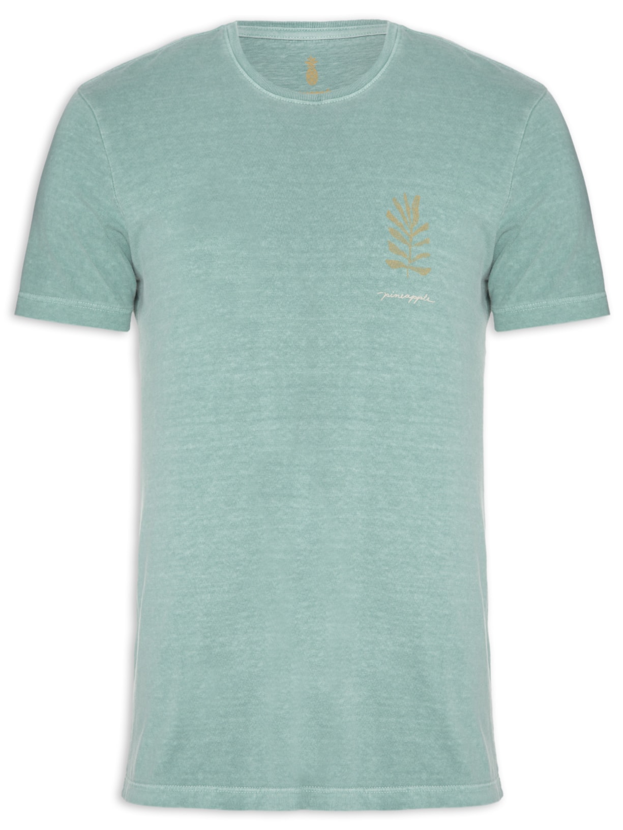 Camiseta Masculina Silkada Malhão Folha Verde Pineapple