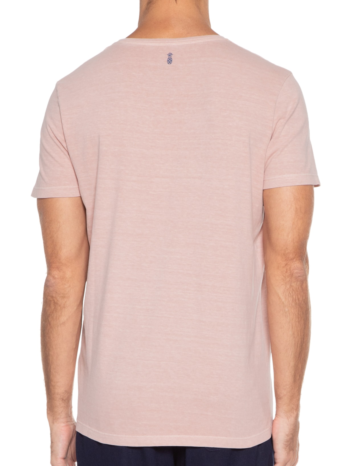 Camiseta Masculina Silkada Malhão Vida Simples Rosa Pineapple