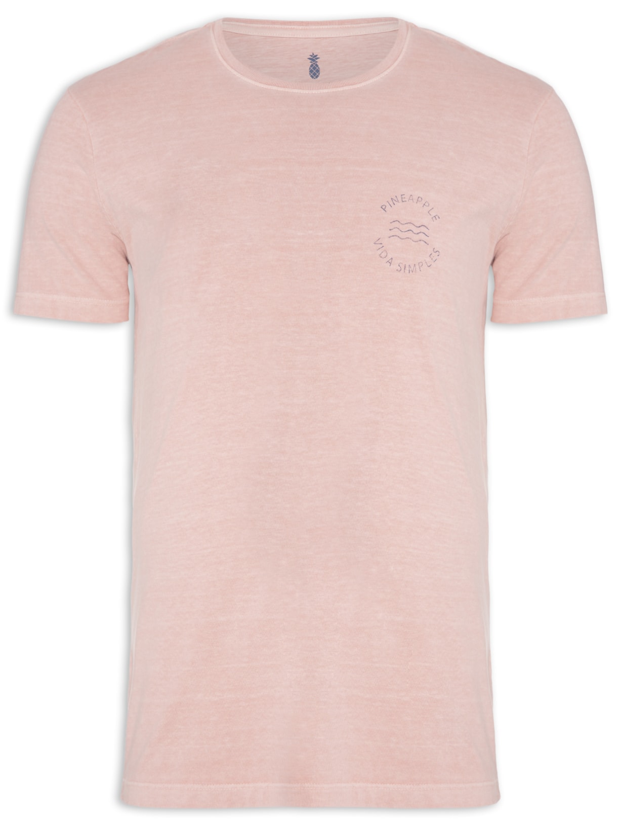 Camiseta Masculina Silkada Malhão Vida Simples - Rosa