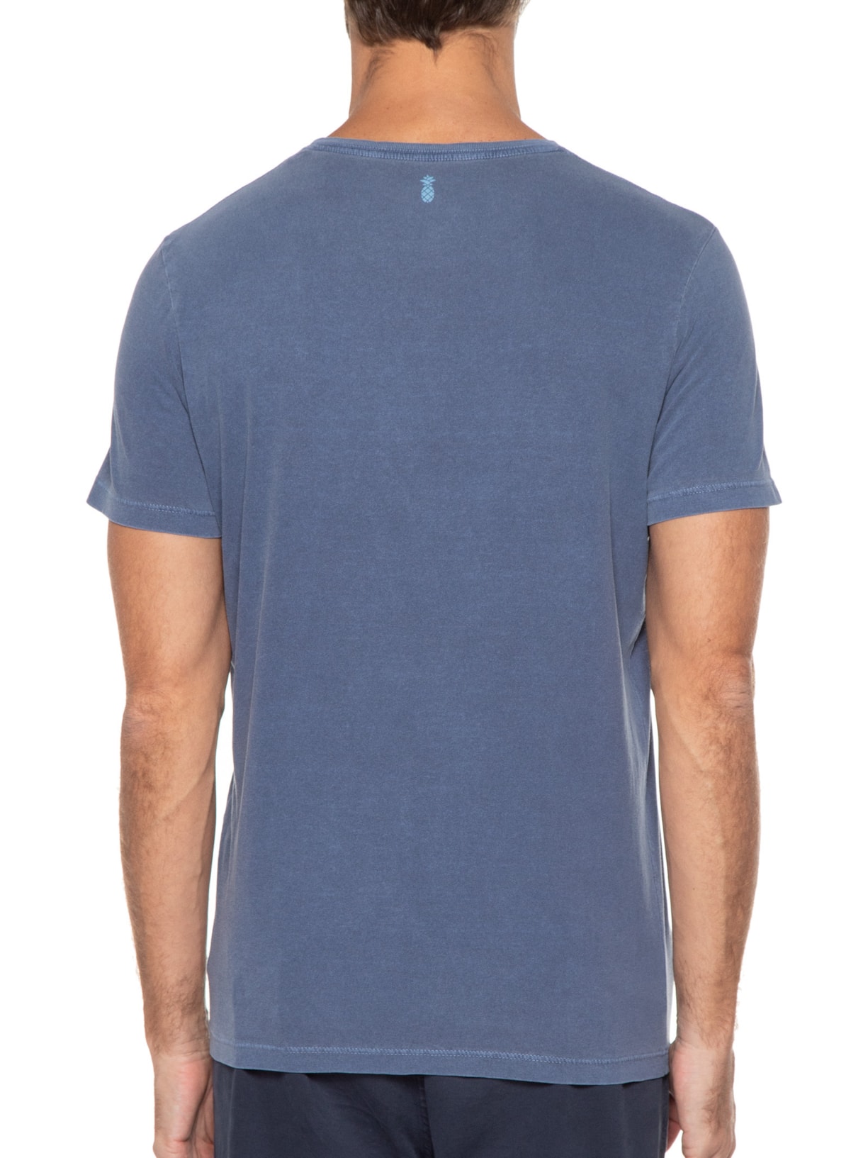 Camiseta Masculina Silkada Mediterranean Azul Pineapple