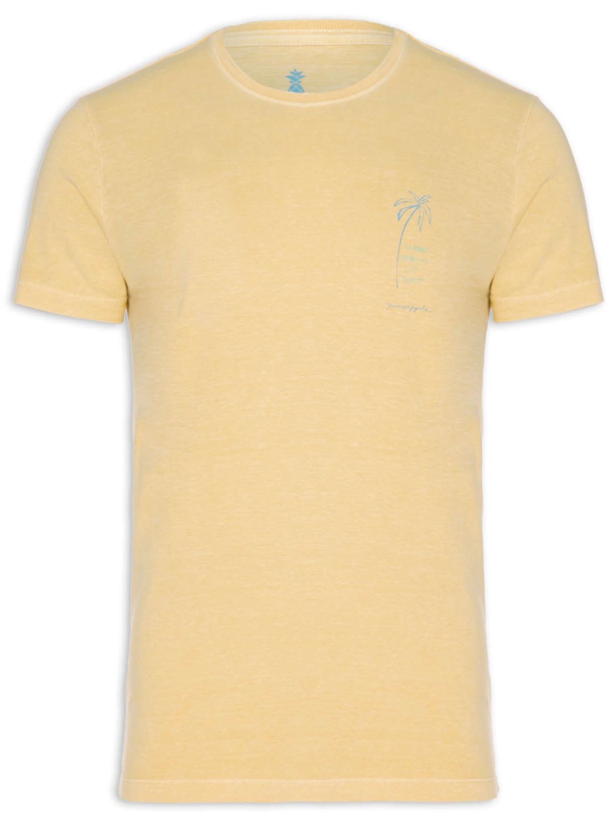 Camiseta Masculina Silkada Memories Amarelo Pineapple