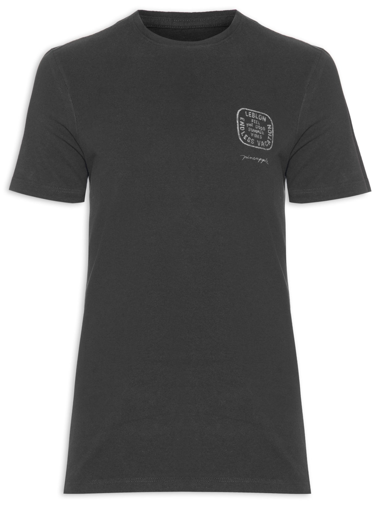 Camiseta Masculina Silkada Minimal Leblon - Preto