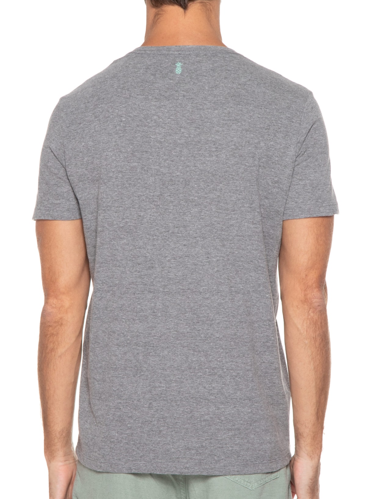 Camiseta Masculina Silkada Pacific Cinza Pineapple
