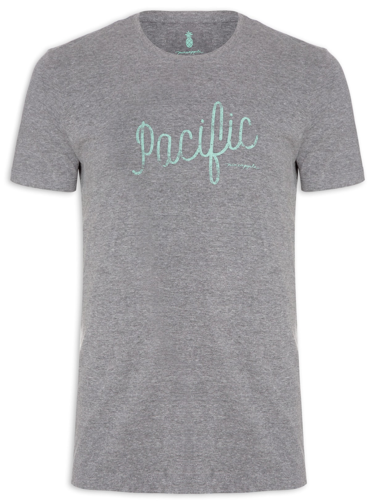 Camiseta Masculina Silkada Pacific Cinza Pineapple