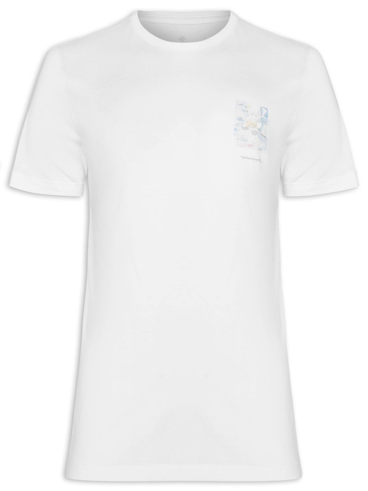Camiseta Masculina Silkada Patagônia - Branco
