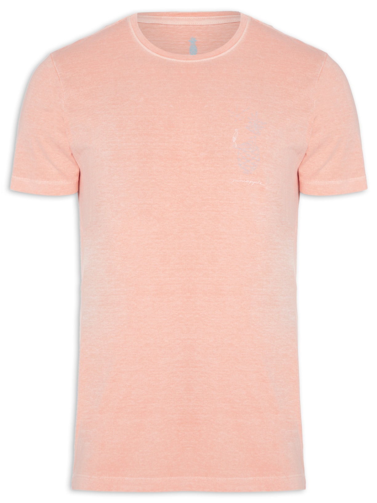 Camiseta Masculina Silkada Pineapple Line - Laranja