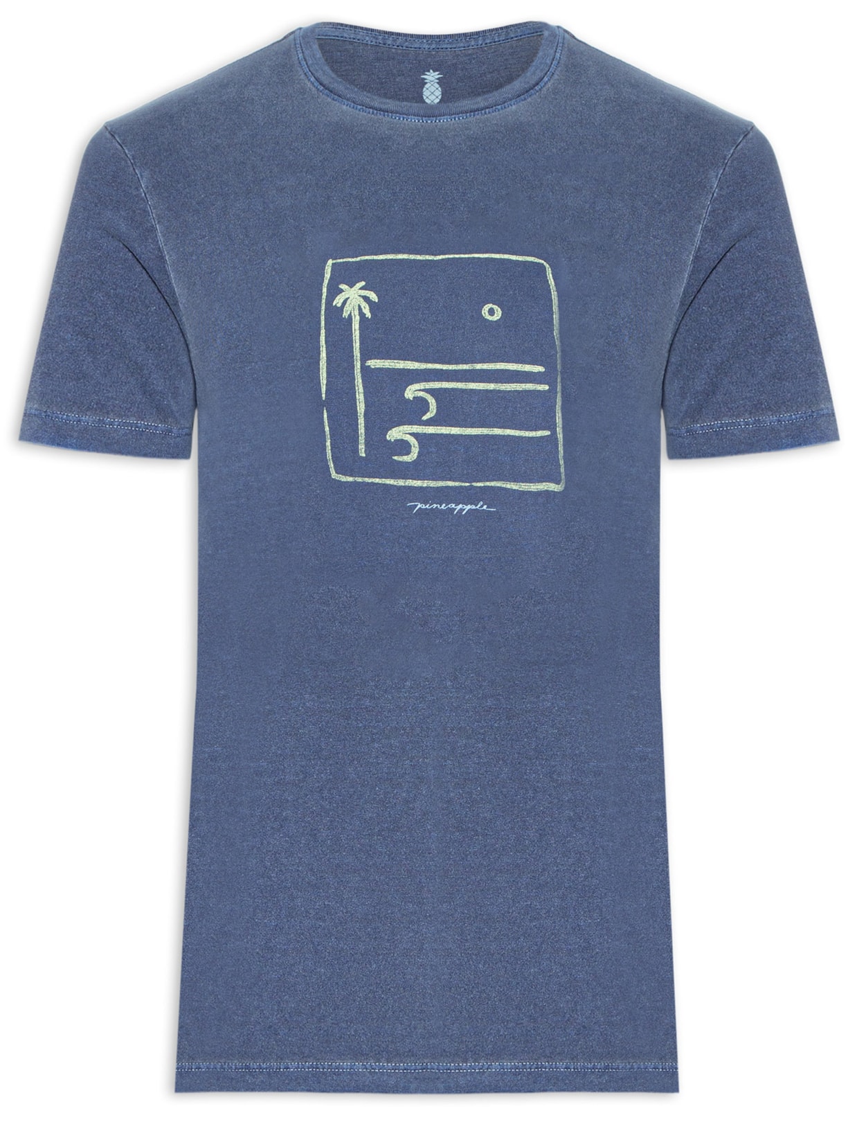 Camiseta Masculina Silkada Praia - Azul