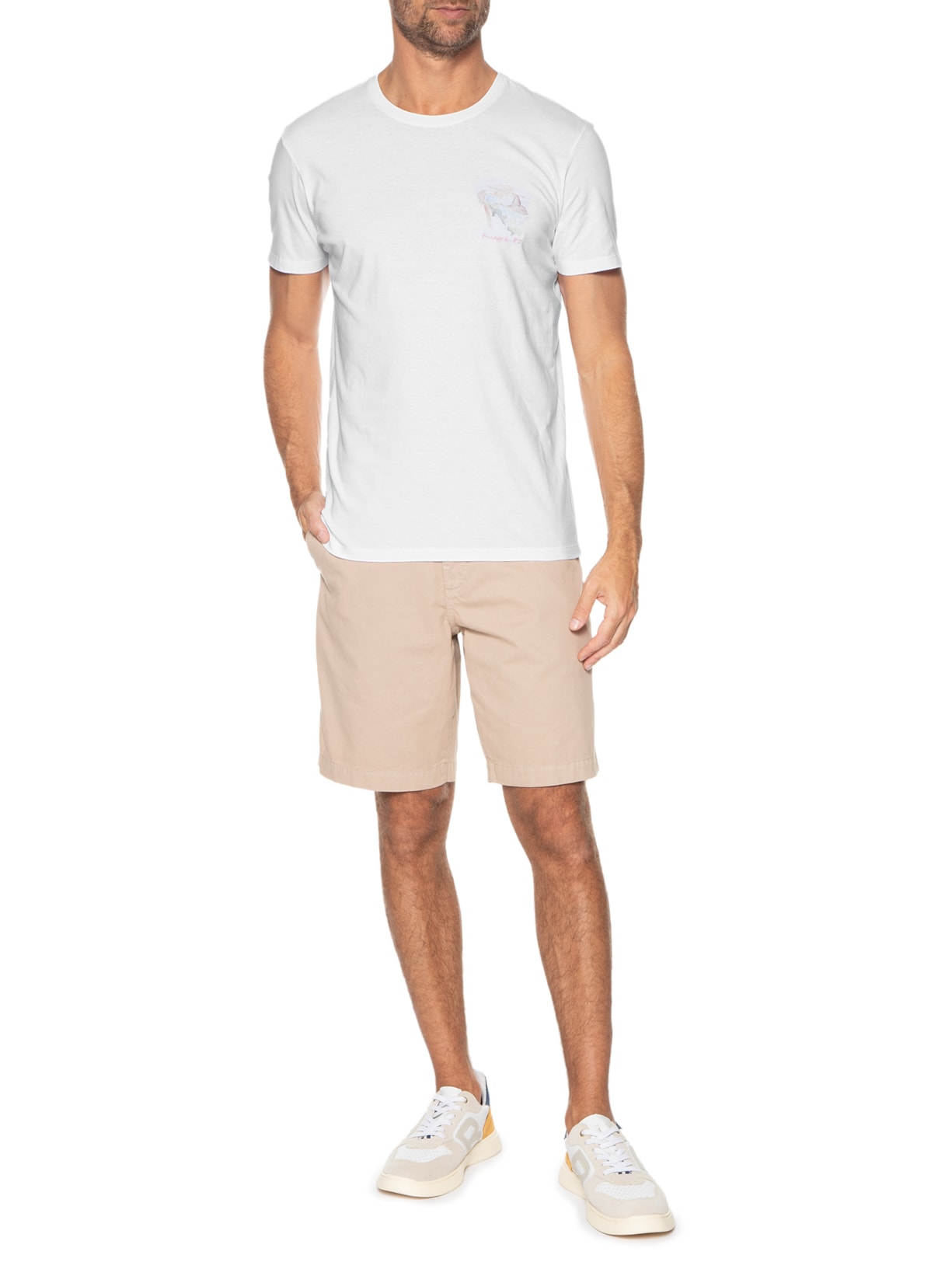 Camiseta Masculina Silkada Rio De Janeiro Branco Pineapple