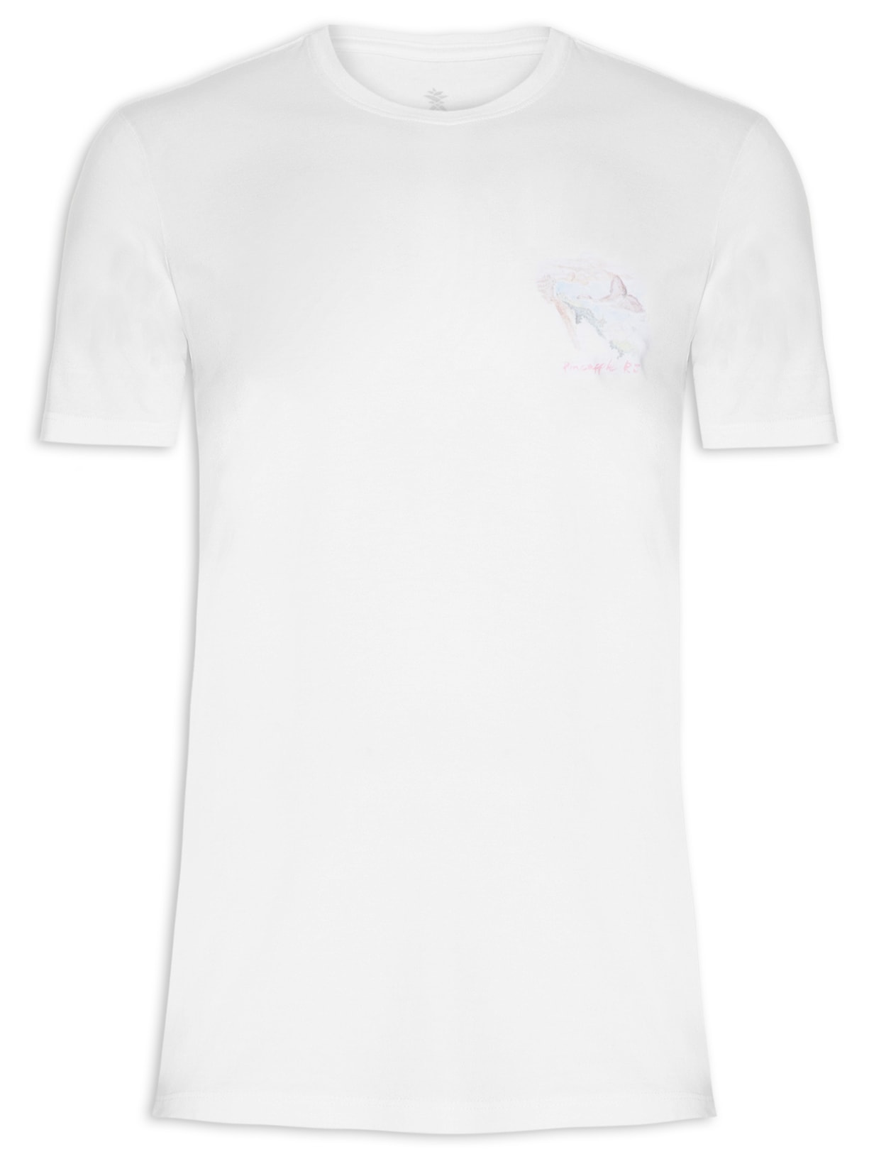 Camiseta Masculina Silkada Rio De Janeiro Branco Pineapple