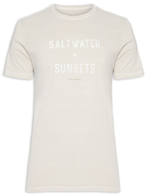 Camiseta Masculina Silkada Salt Water - Bege