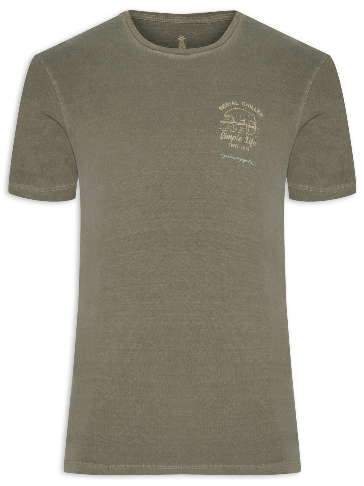 Camiseta Masculina Silkada Serial Chiller - Marrom