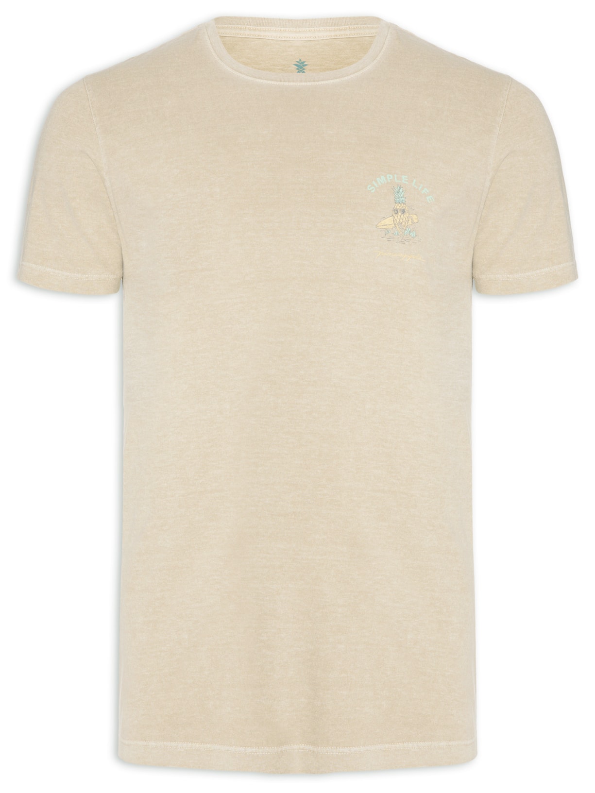 Camiseta Masculina Silkada Simple Life - Bege