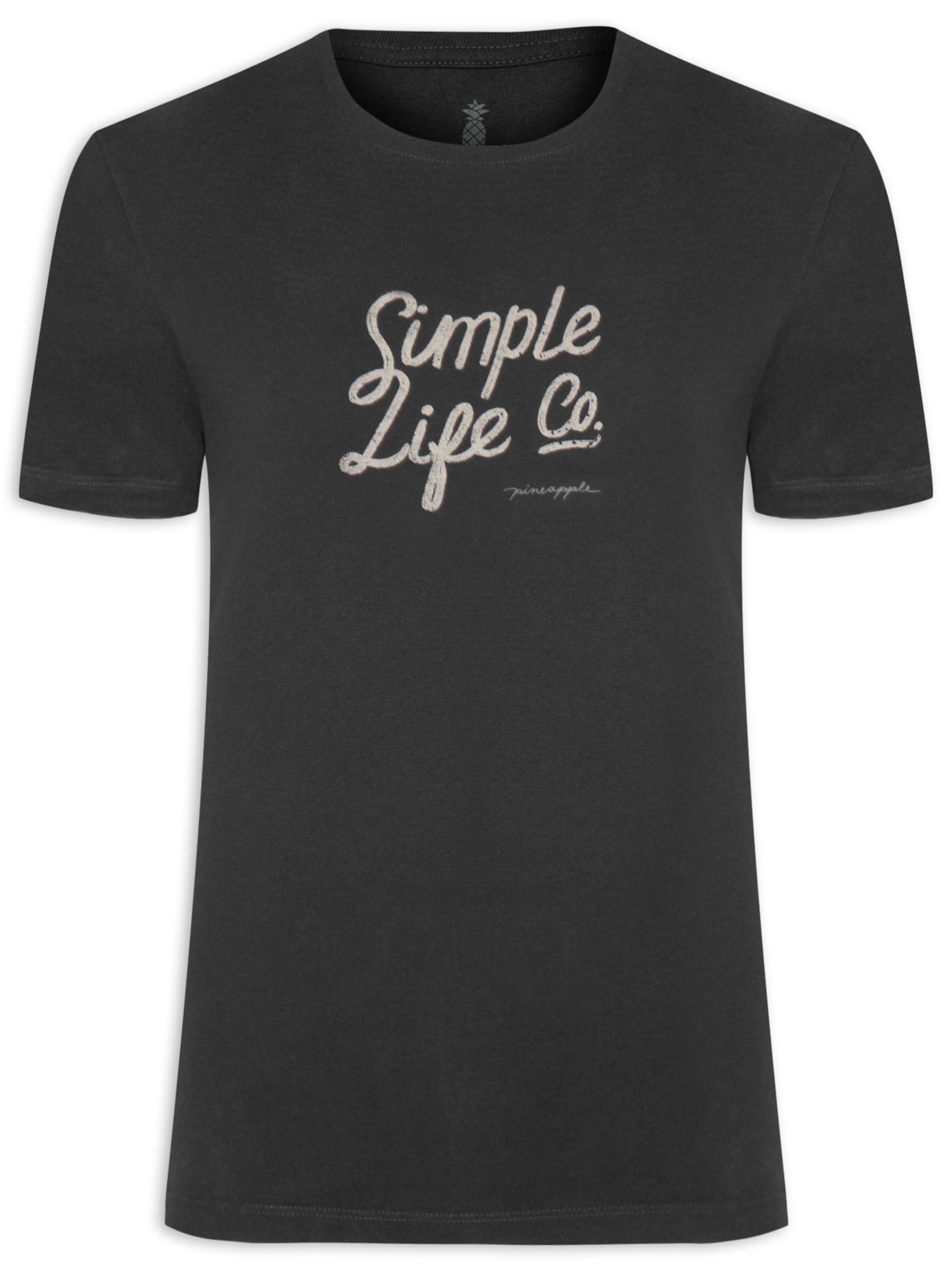 Camiseta Masculina Silkada Simple Life - Preto