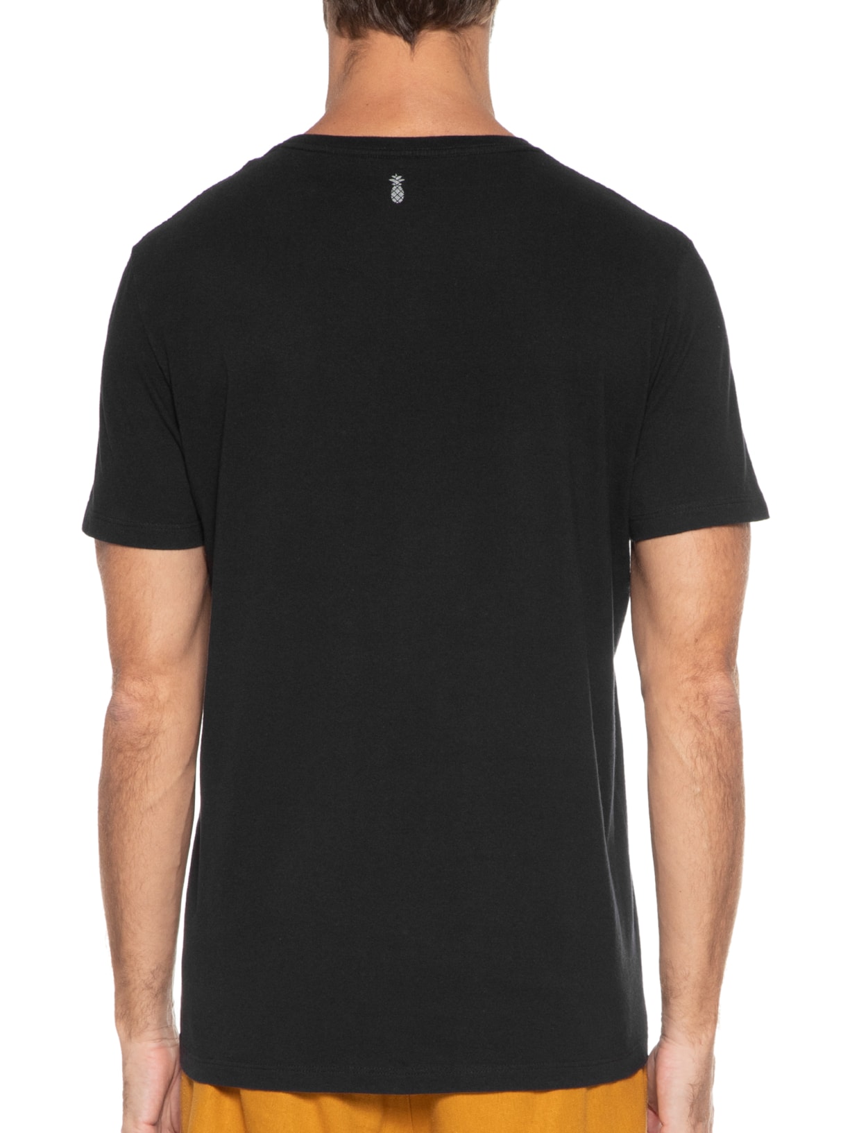 Camiseta Masculina Silkada Sunset Minimal Preto Pineapple