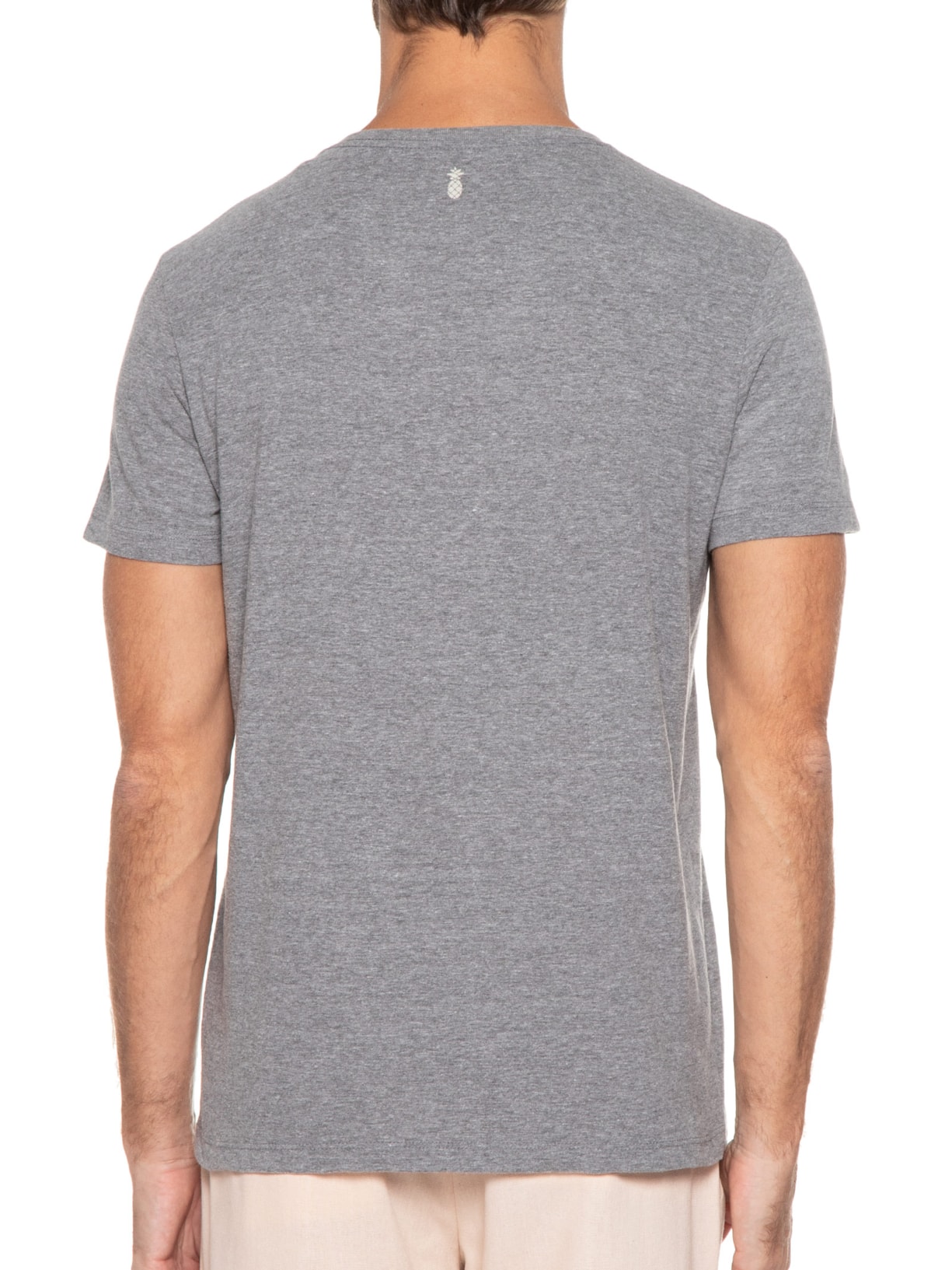 Camiseta Masculina Silkada Sunset Viewing Club Cinza Pineapple