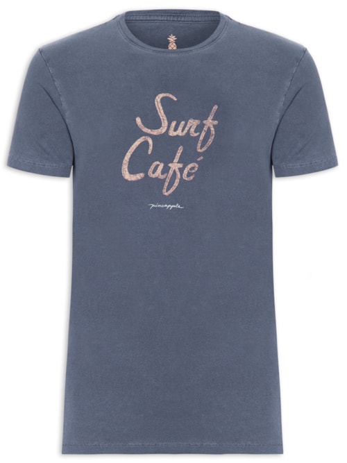 Camiseta Masculina Silkada Surf Café - Azul