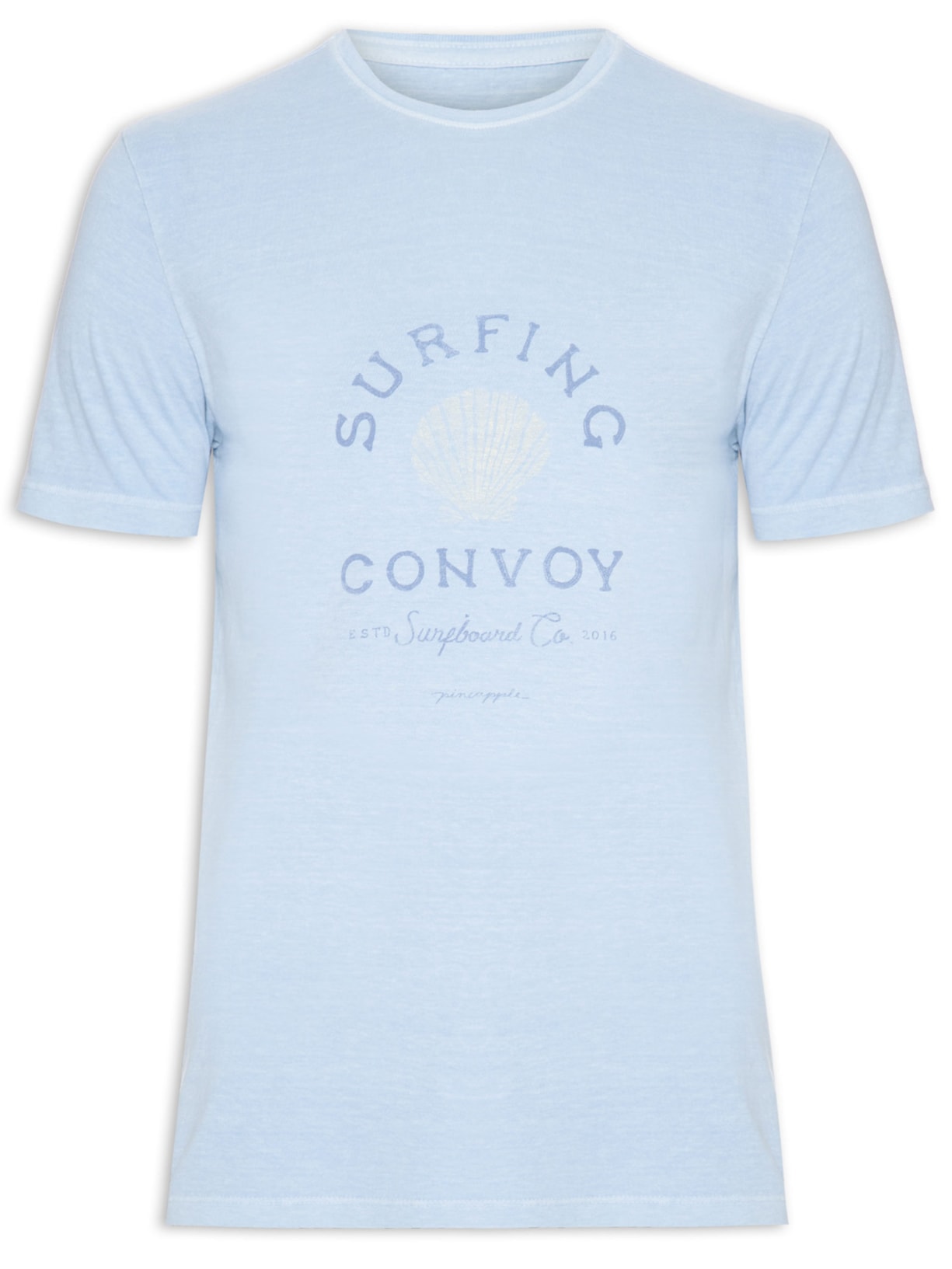 Camiseta Masculina Silkada Surf Convoy Azul Pineapple