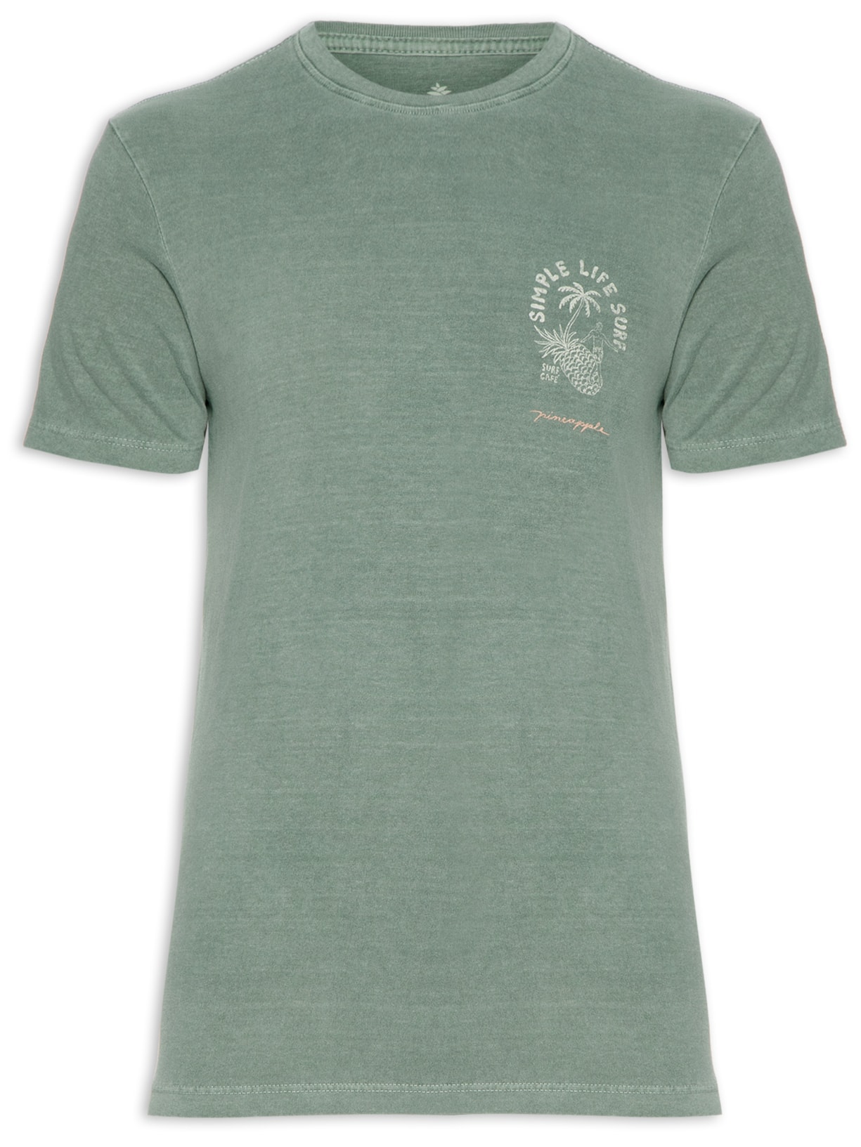 Camiseta Masculina Silkada Surf Life - Verde