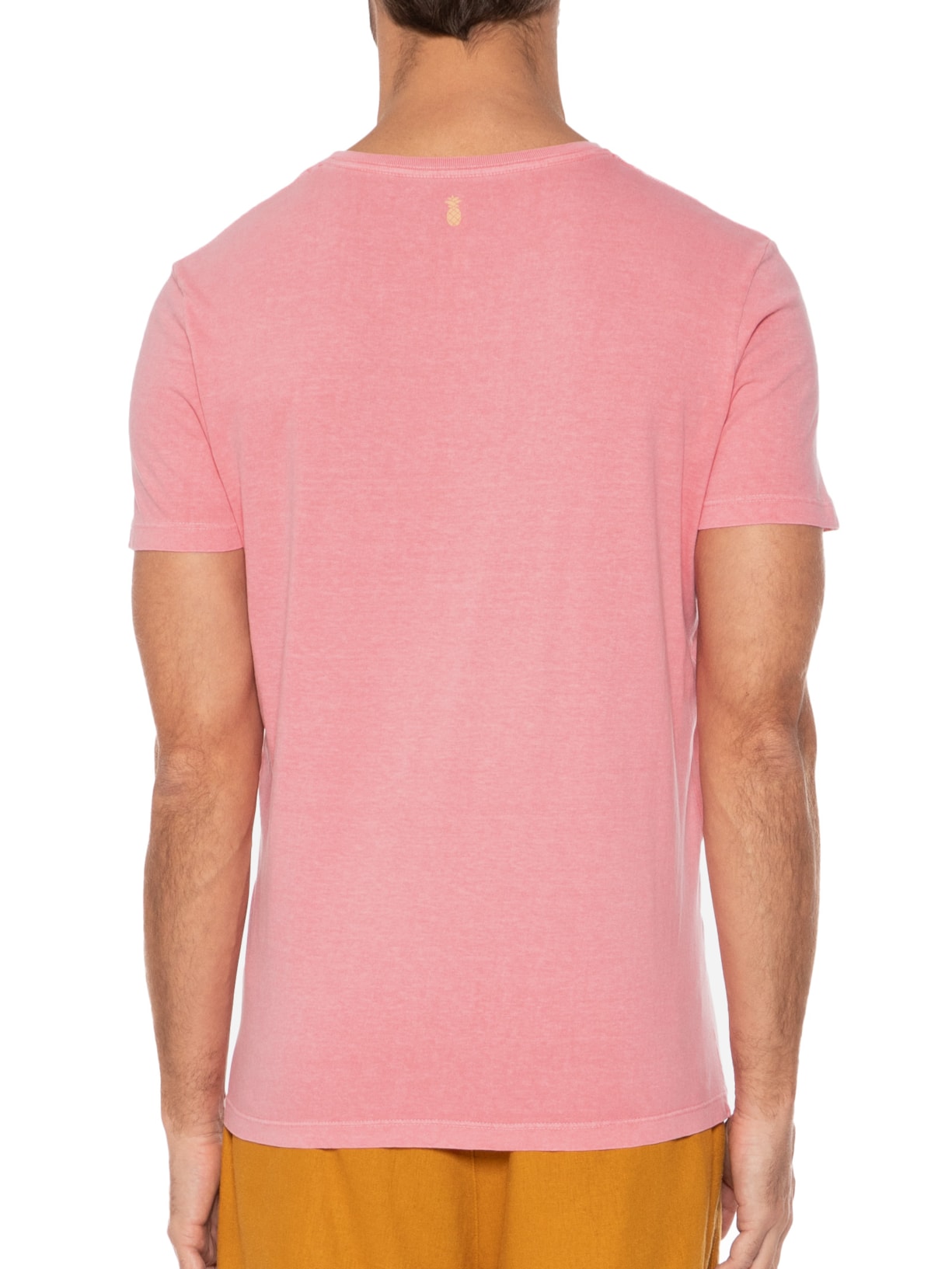 Camiseta Masculina Silkada Très Bien Rosa Pineapple