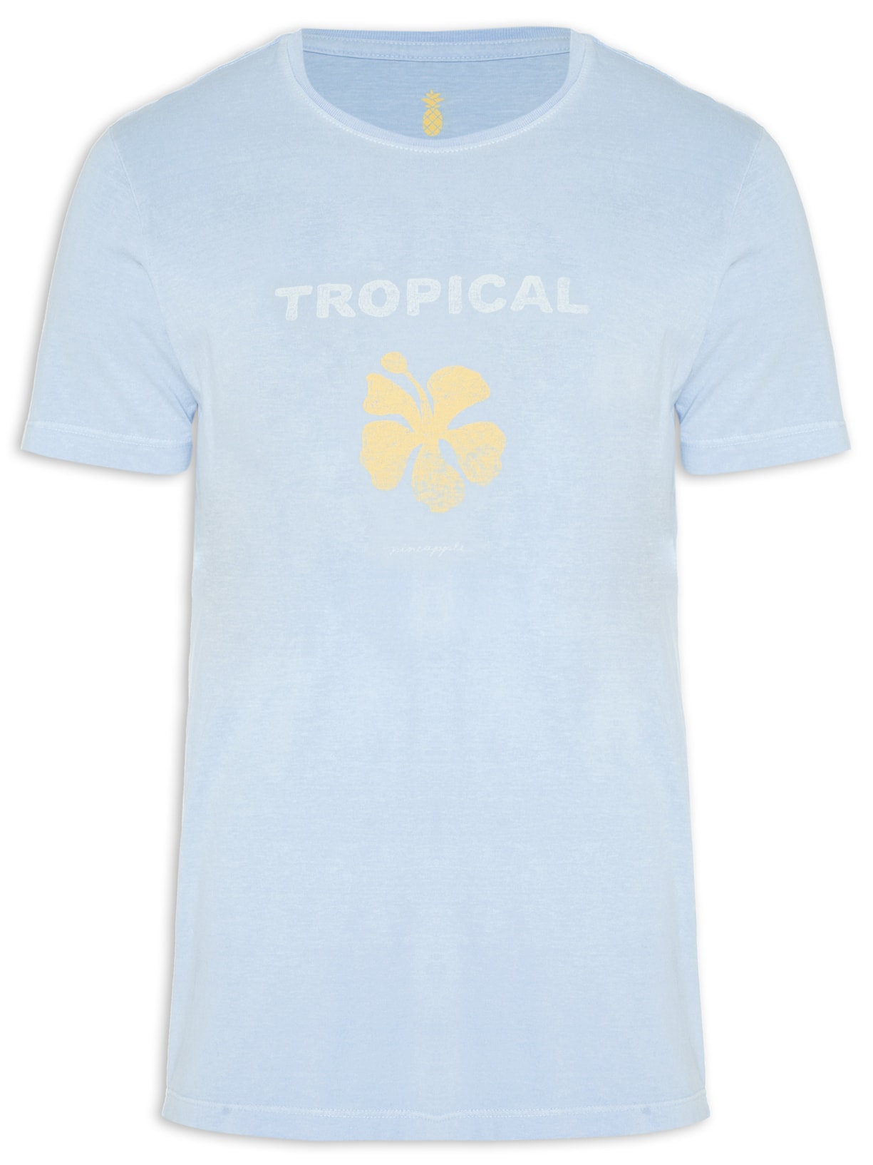 Camiseta Masculina Silkada Tropical - Azul