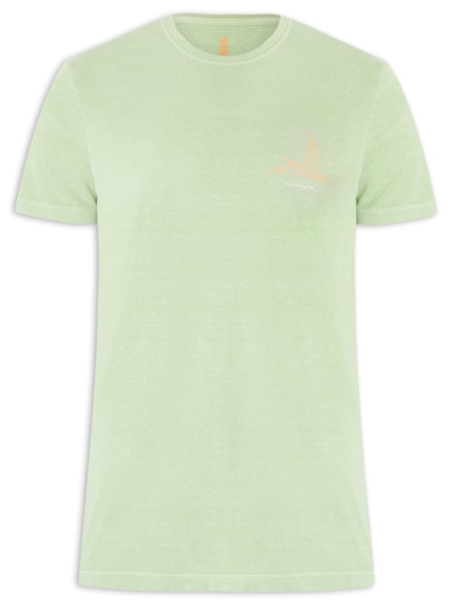 Camiseta Masculina Silkada Veleiro - Verde