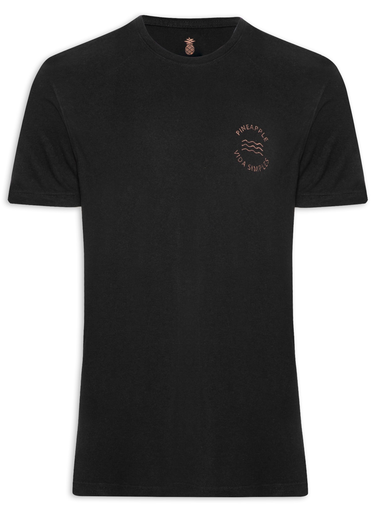 Camiseta Masculina Silkada Vida Simples - Preto