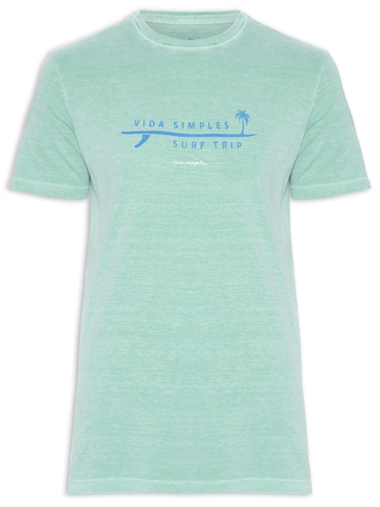 Camiseta Masculina Silkada Vida Simples - Verde