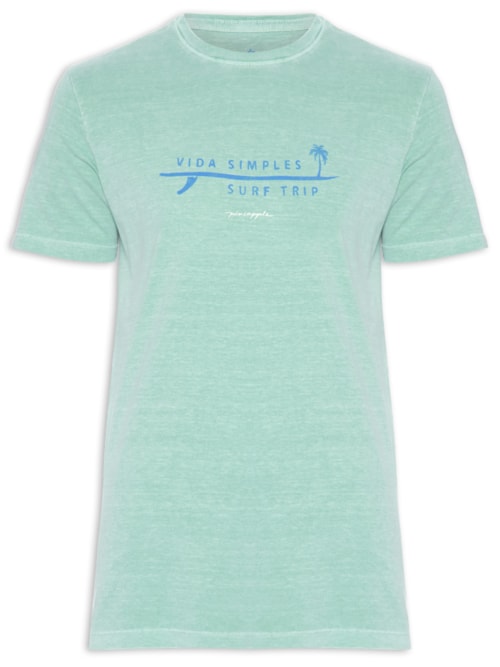 Camiseta Masculina Silkada Vida Simples - Verde