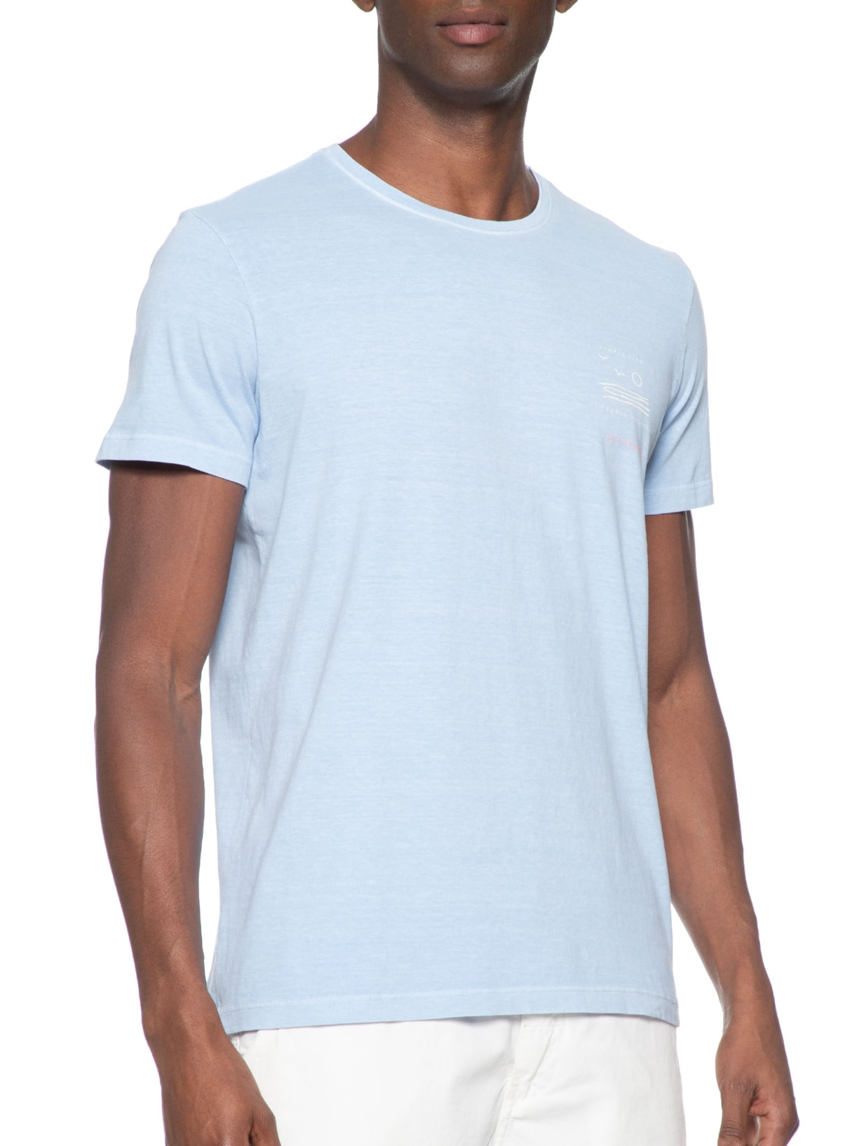 Camiseta Masculina Silkada View Azul Pineapple