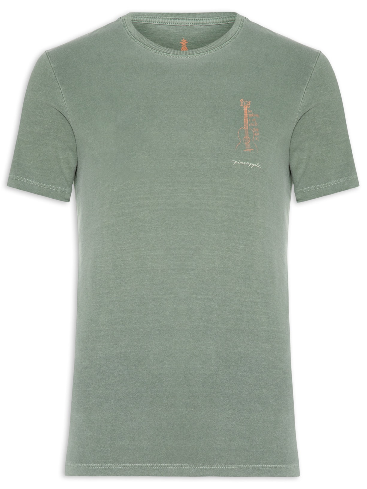 Camiseta Masculina Silkada Violão - Verde