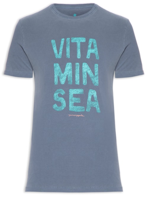 Camiseta Masculina Silkada Vitamin - Azul