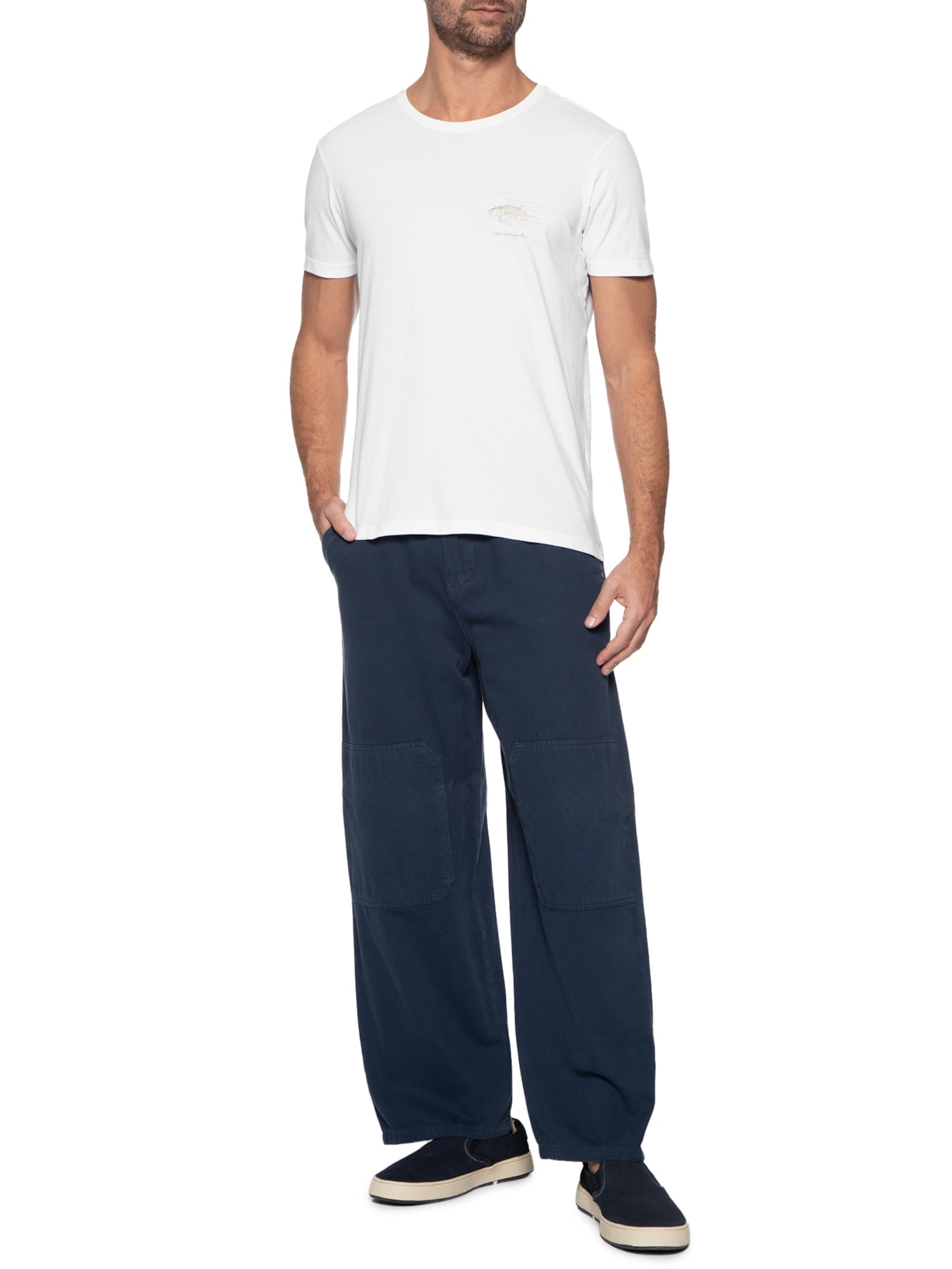 Camiseta Masculina Silkada Yellowfin Branco Pineapple