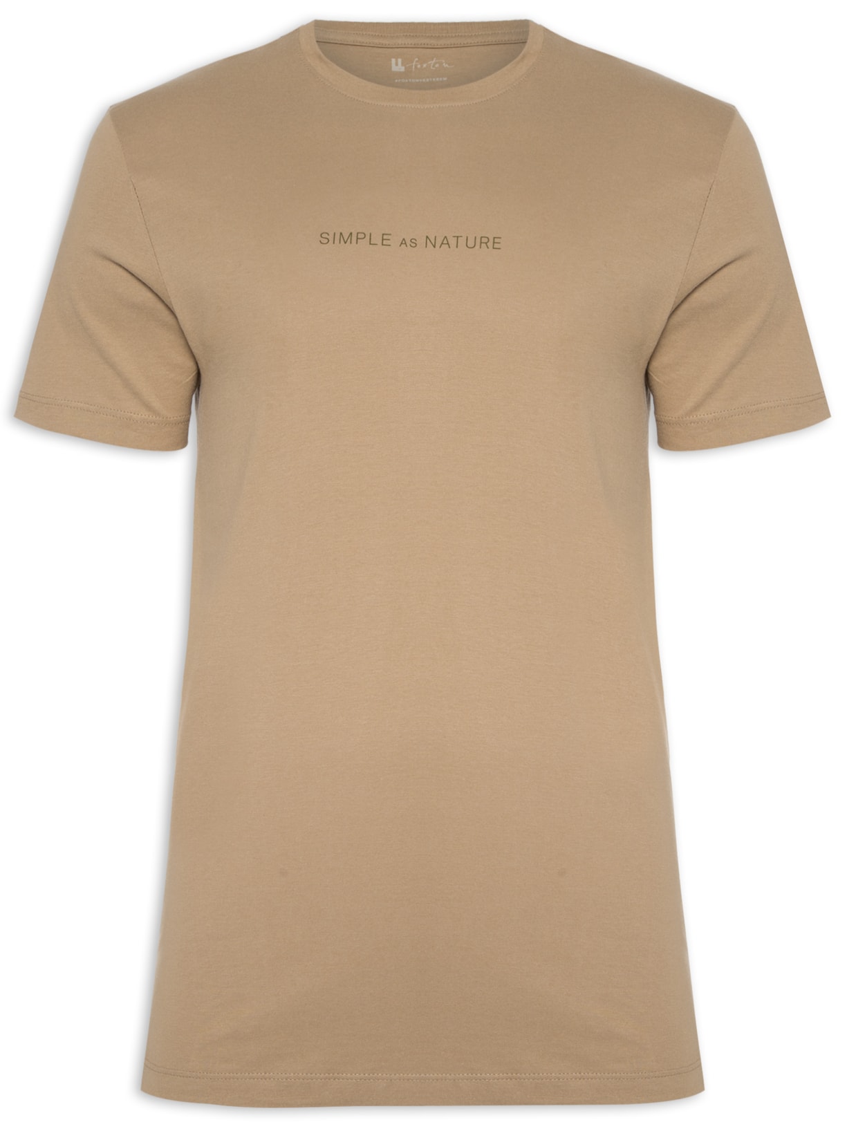 Camiseta Masculina Simple As Nature - Marrom