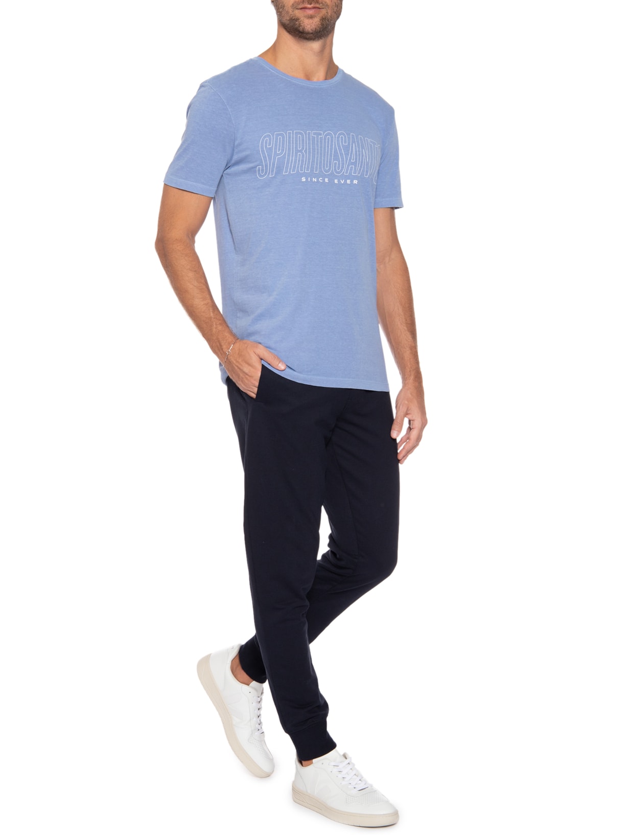 Camiseta Masculina Since Ever Azul Spirito Santo