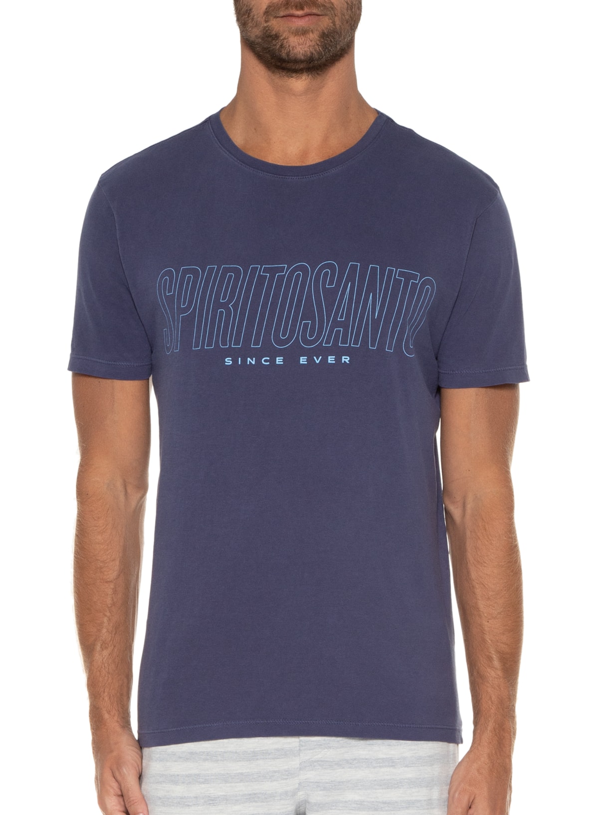 Camiseta Masculina Since Ever Azul Spirito Santo