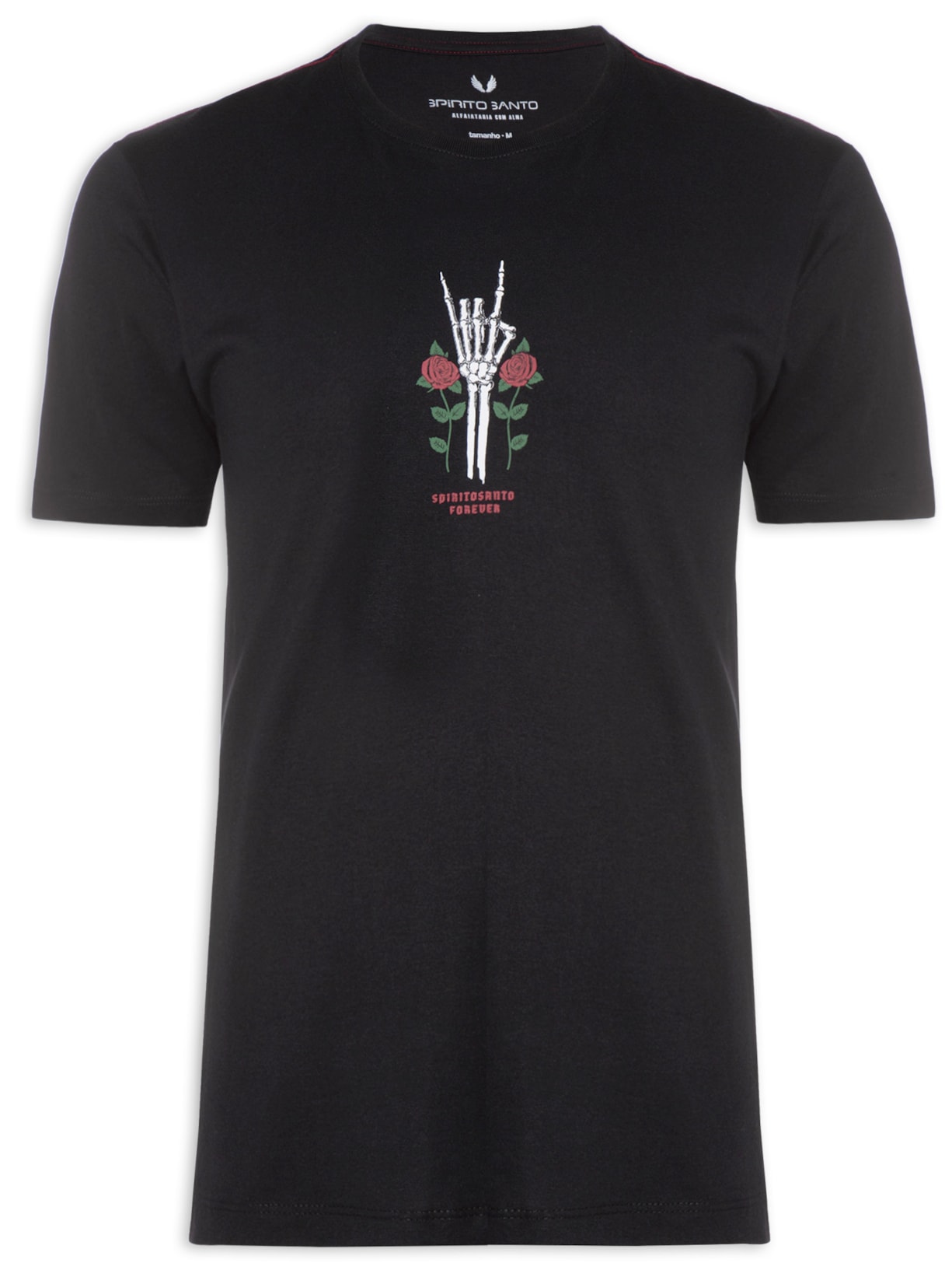 Camiseta Masculina Skull Hand - Preto