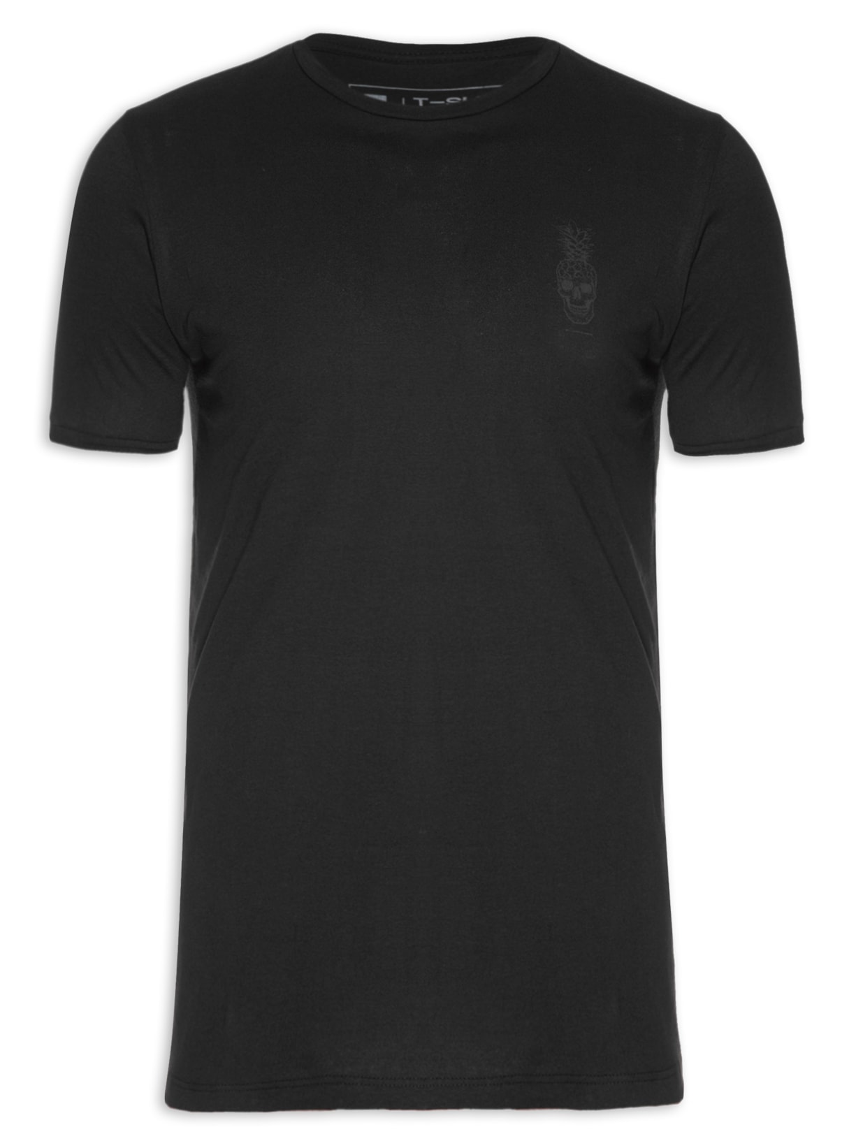 Camiseta Masculina Skull Pineapple - Preto