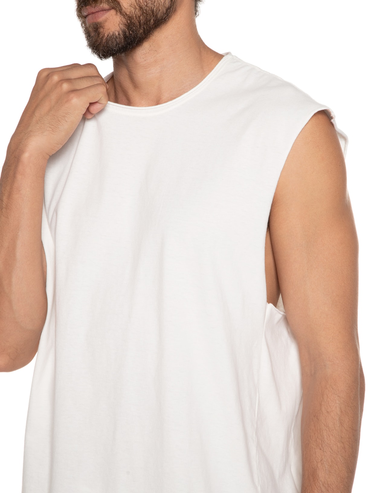 Camiseta Masculina Sleveless Branco Osklen