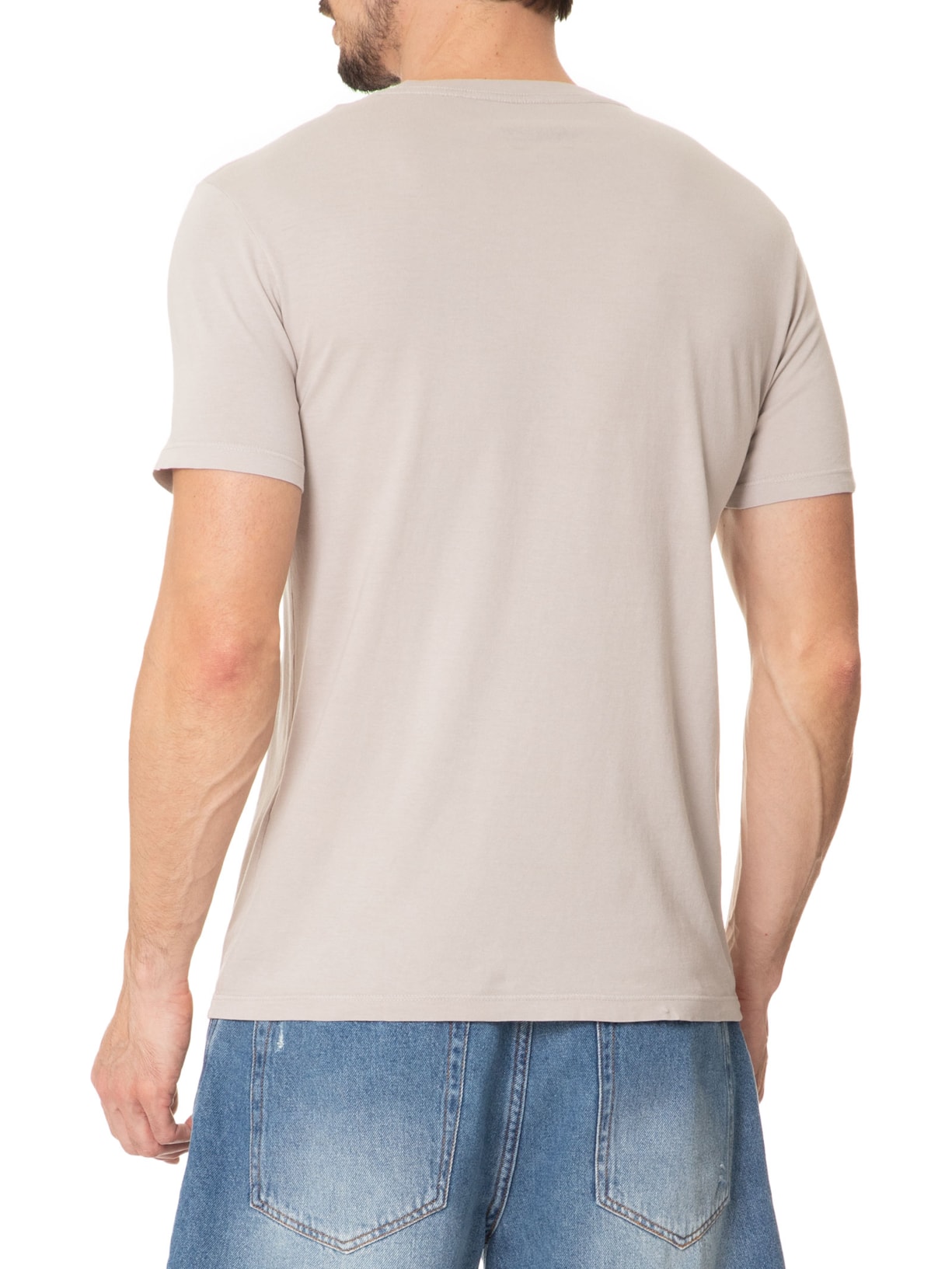 Camiseta Masculina Slim Bege John John