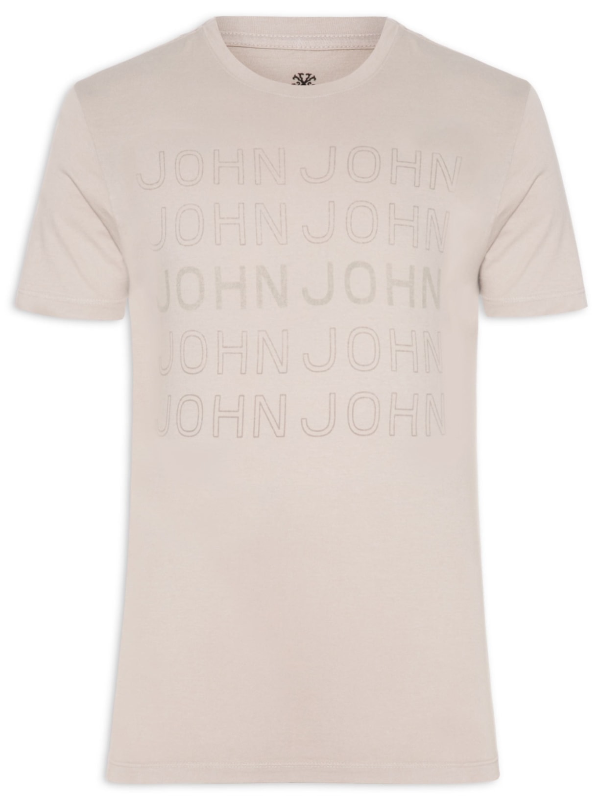 Camiseta Masculina Slim Bege John John