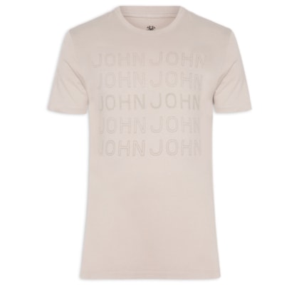 Camiseta Masculina Slim - Bege