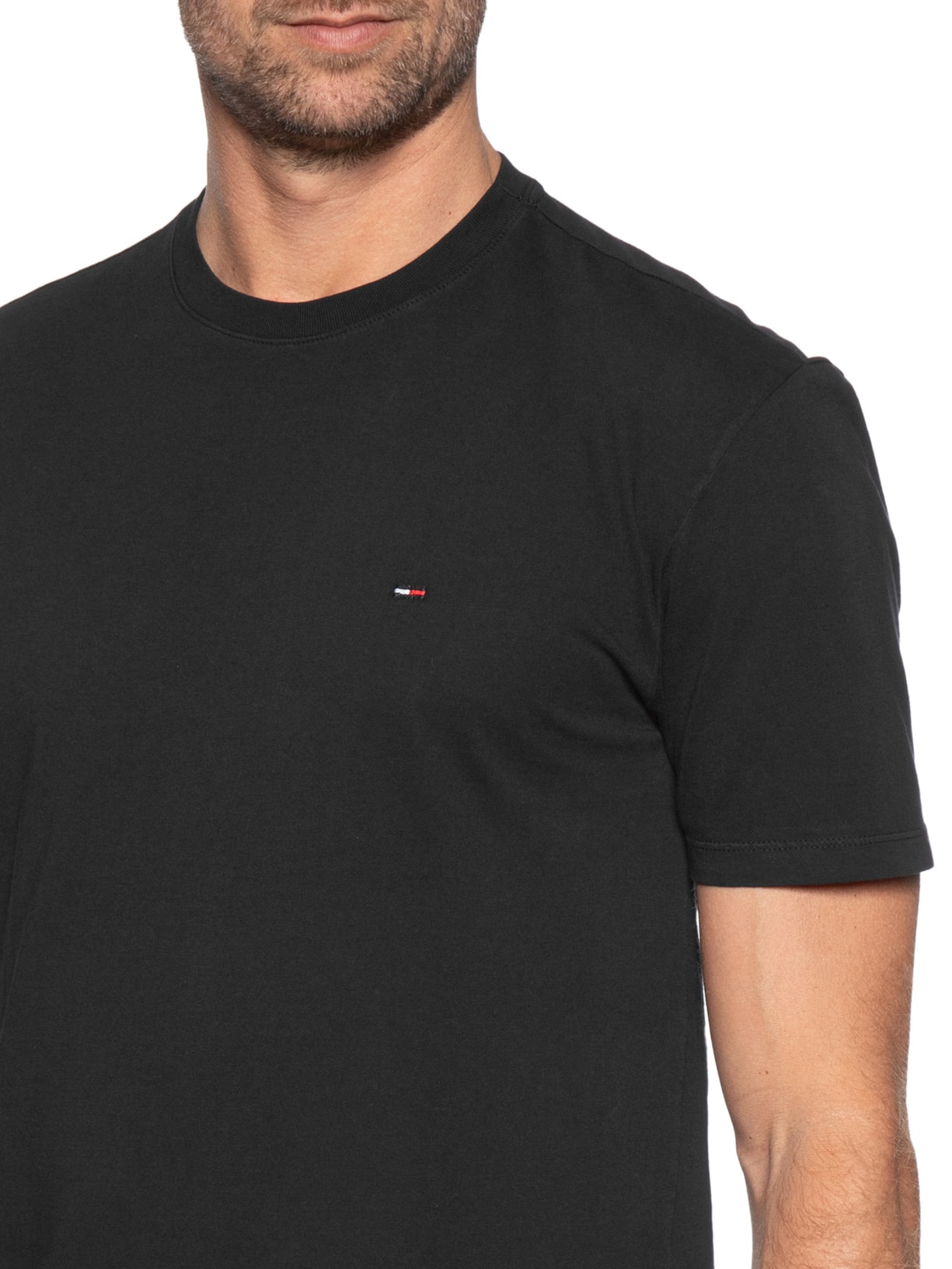 Camiseta Masculina Slim C Neck Tee Preto Tommy Jeans