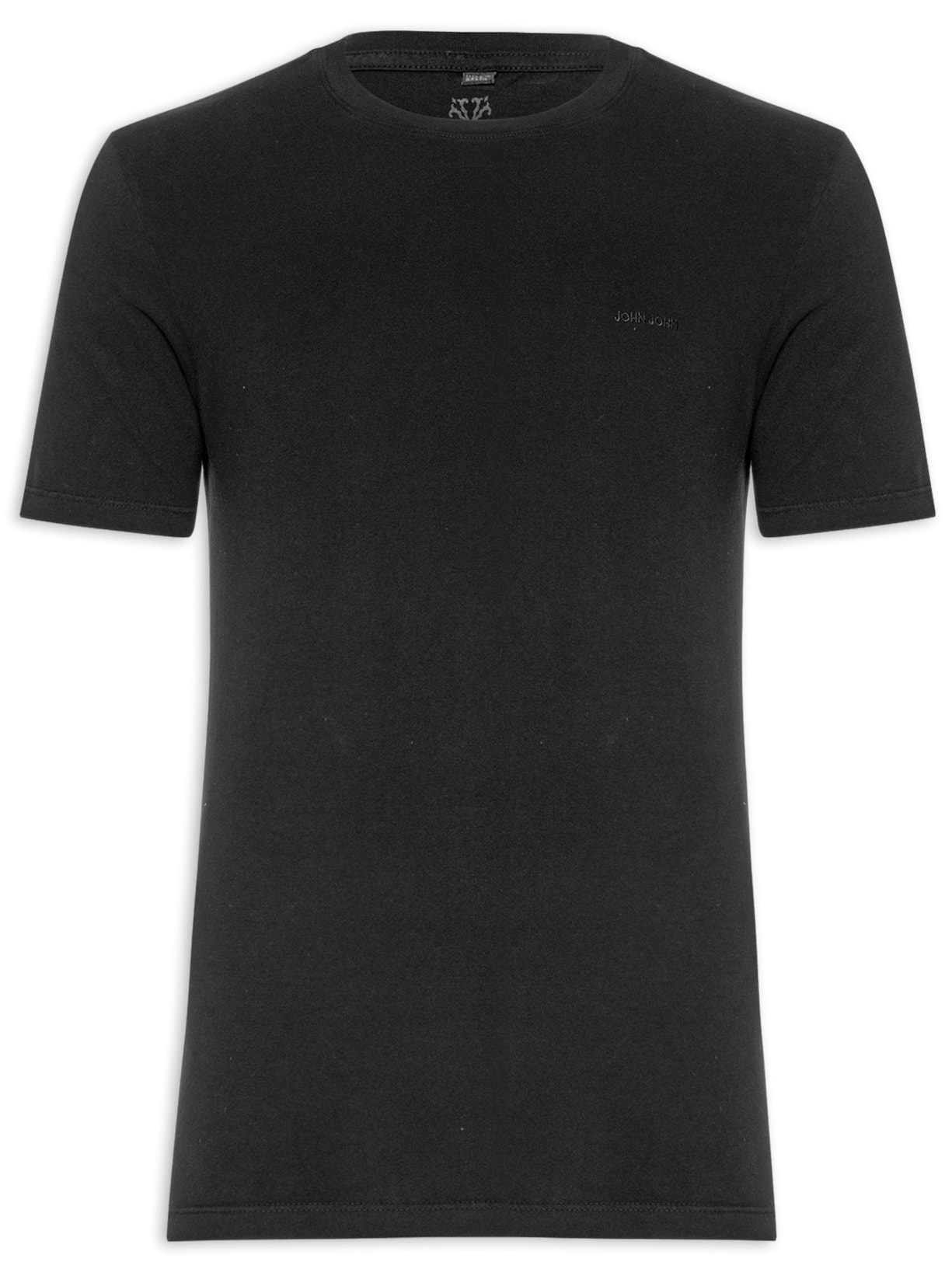 Camiseta Masculina Slim Clean - Preto