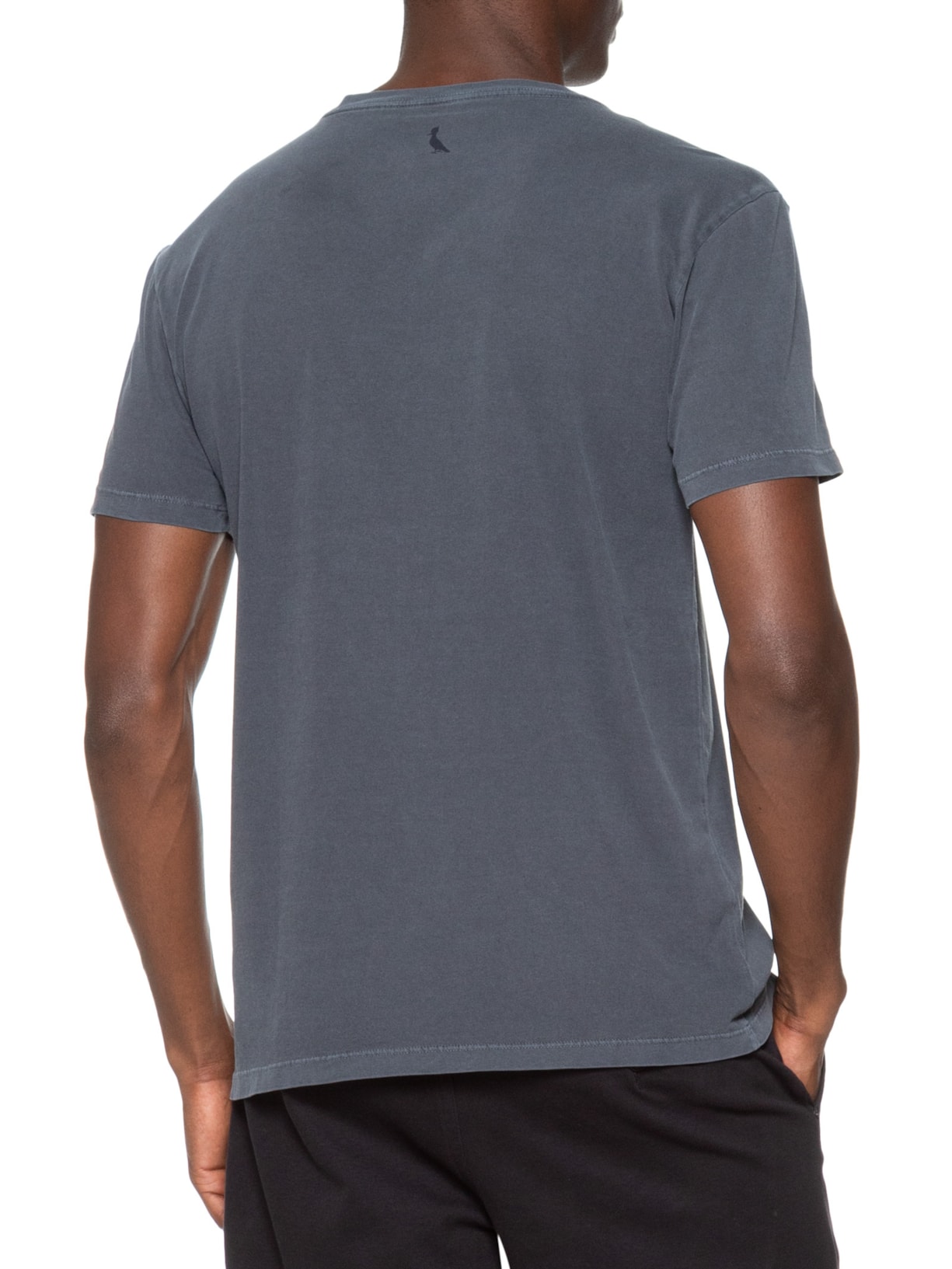 Camiseta Masculina Slim Estampa Placa Antiga Azul Reserva