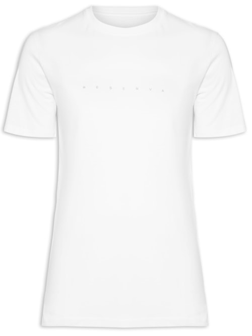 Camiseta Masculina Slim Estampa Reserva Jeans Gold - Branco