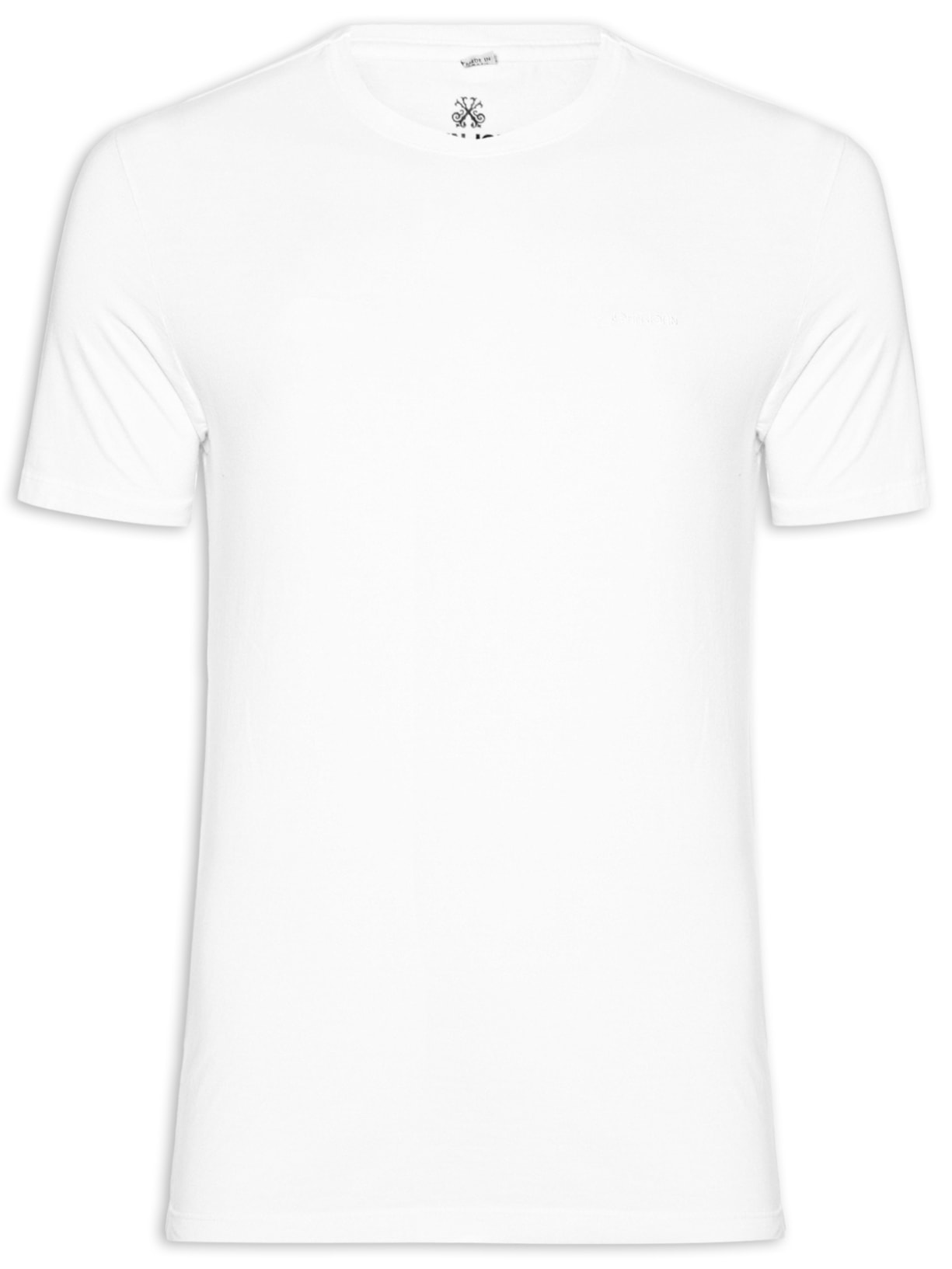 Camiseta Masculina Slim Fit Clean - Branco