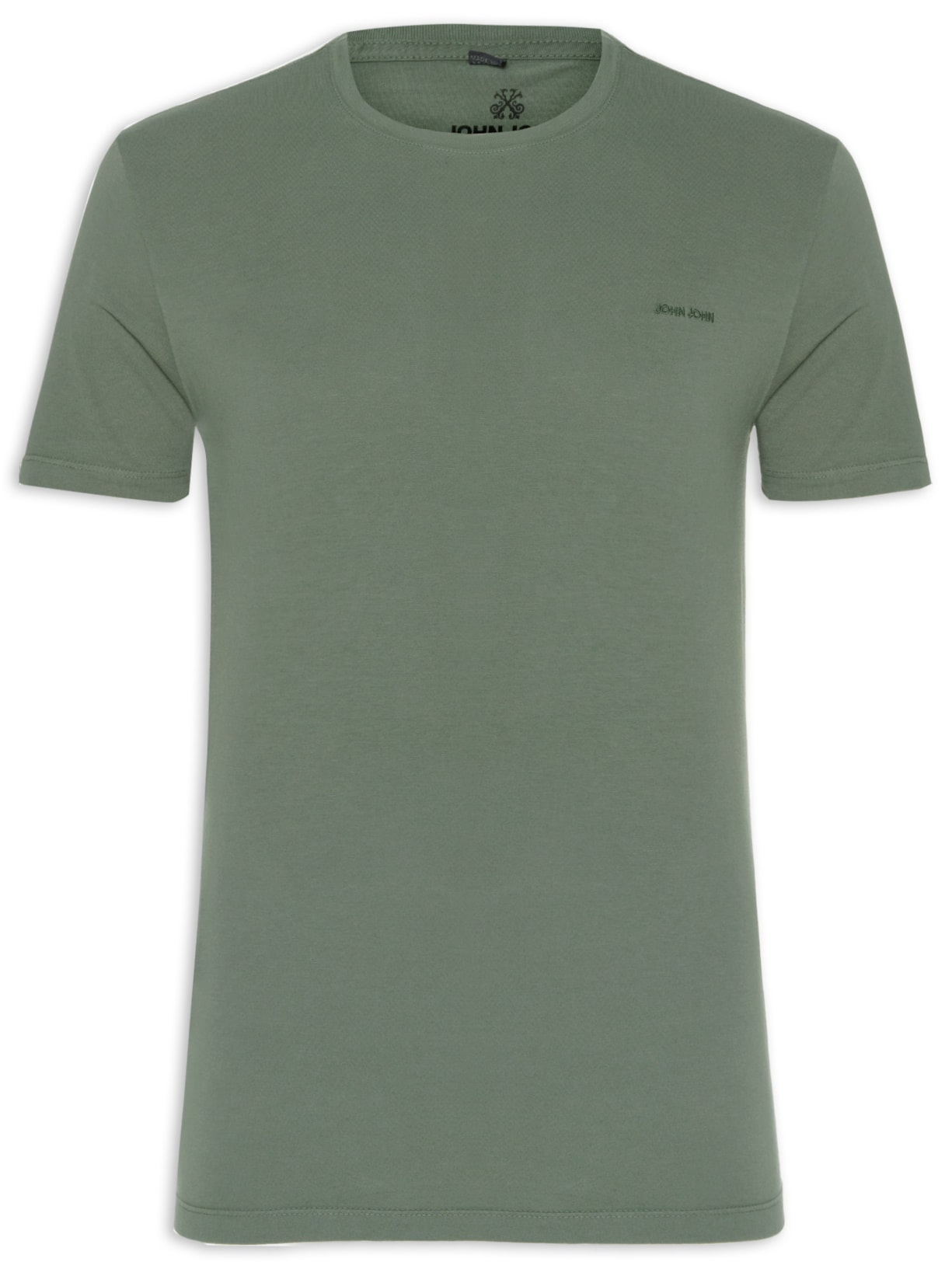 Camiseta Masculina Slim Fit Clean - Verde