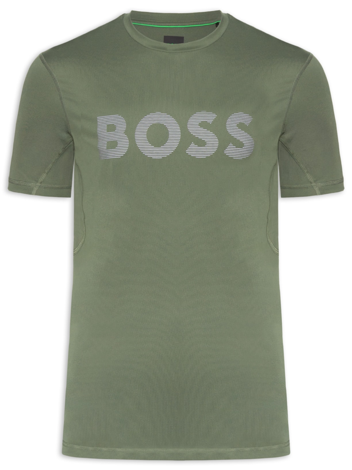 Camiseta Masculina Slim-Fit com Logo Tee Ac Bege Boss